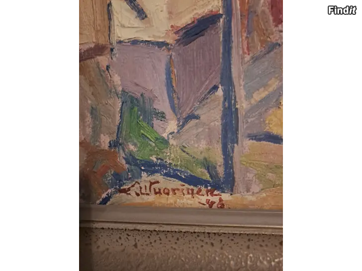 Säljes Lasse Bergendahls oljemålning