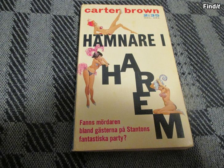 Myydään HÄMNARE I HAREM, Carter Brown, v. 1962