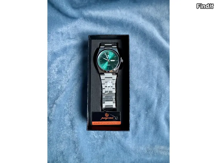 Myydään Paazomu miesten kvartsikello ruostumattomasta teräksestä