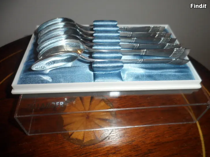 Säljes Tähkä Tillander kahvilusikat Uudet Ei kaiverrusta