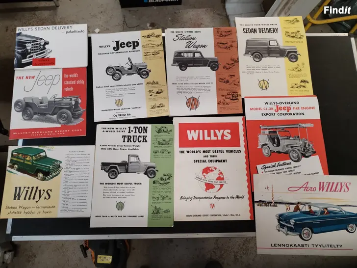Säljes WILLYS aineistoa lisää