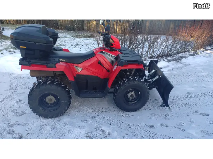 Myydään Polaris Sportsman 570, plog, krok, låda