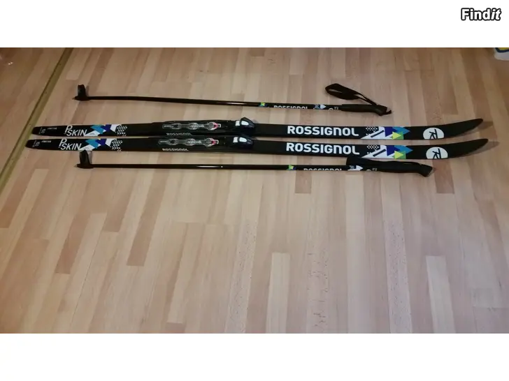 Myydään Rossignol NNN Classic karvapohjasukset 150cm ja sauvat 110cm  -hinta 45e