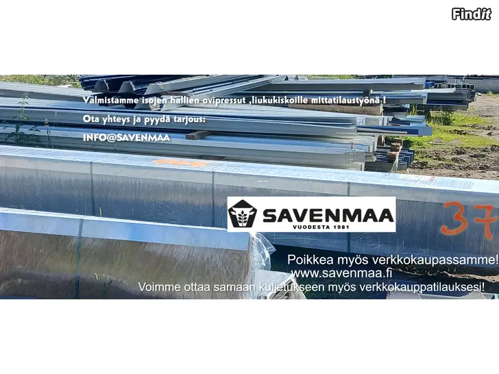 Myydään Kattopelti,itsekantava,paksuus 1,2 mm,pituudet 6 m,8 m,10 m ja 12 metriä