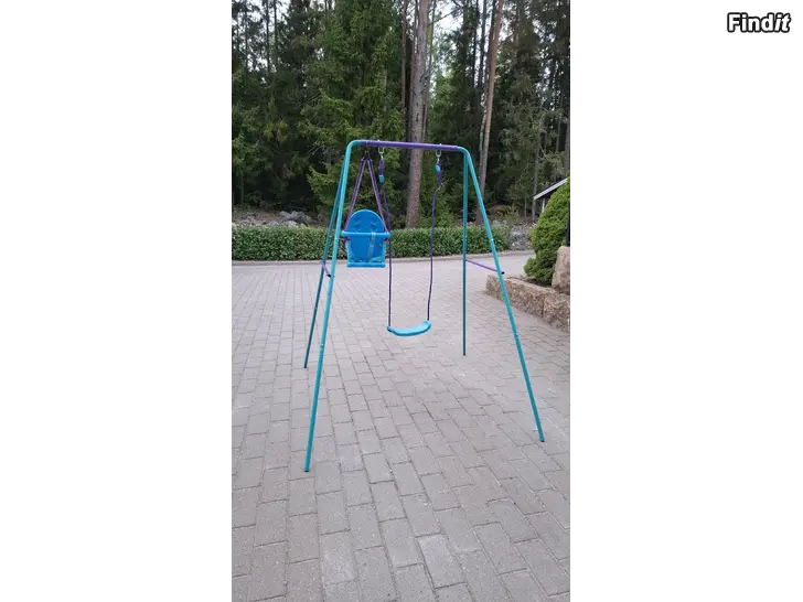 Säljes Gungställning med baby- och barngunga