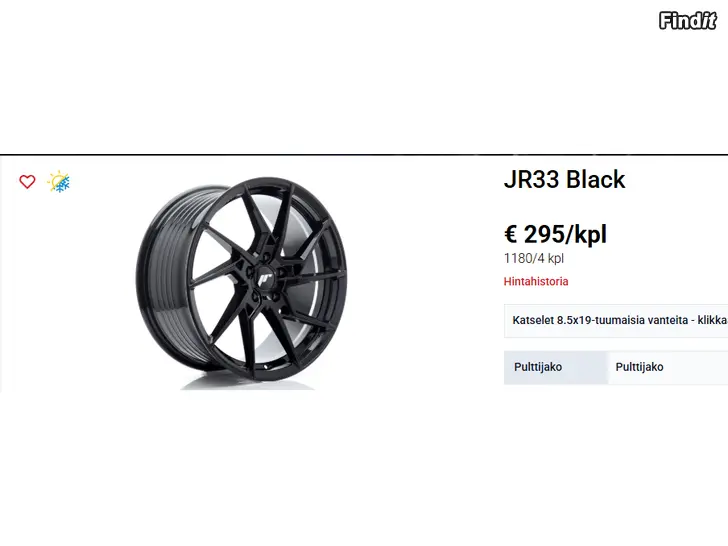 Säljes Jr 33 vanteet