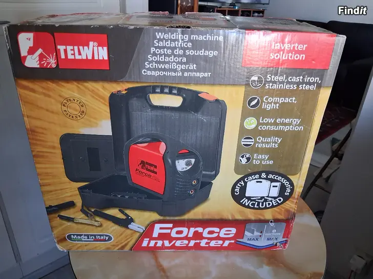 Säljes Telwin Force 145 Puikkohitsausinvertteri UUSI