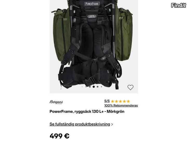 Säljes Ram ryggsäck