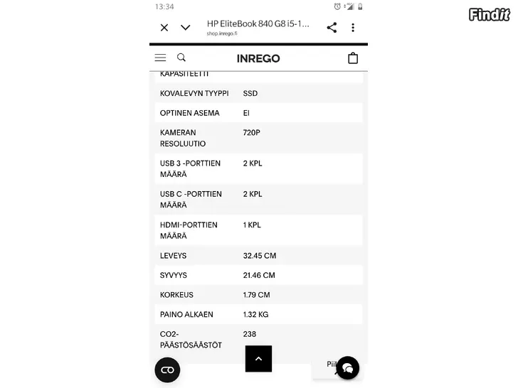 Säljes Uusi läppäri hp