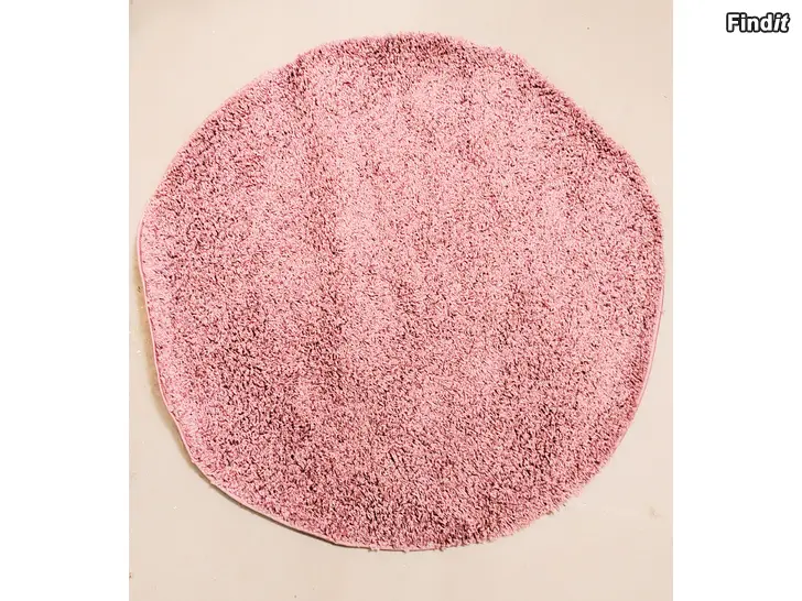 Säljes Shaggy Lux matta 120x120 cm  färg gammalrosa