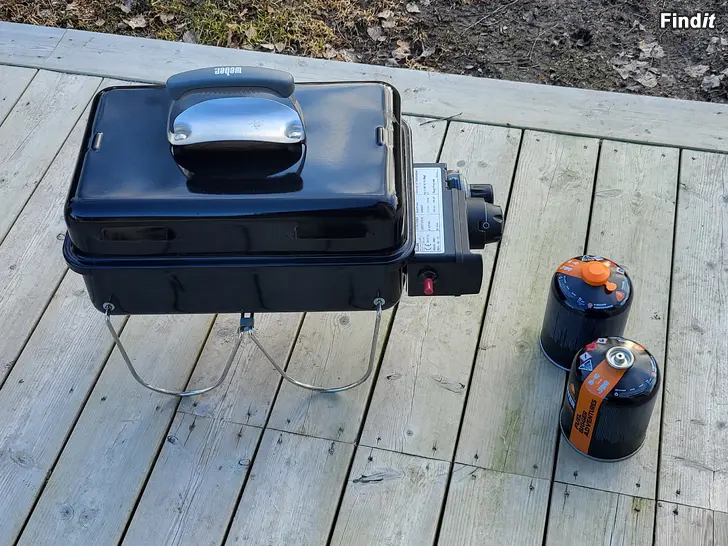 Myydään Weber Go-Anywhere gasgrill kaasugrilli