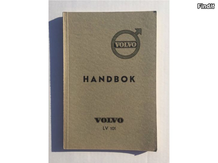 Säljes Volvo handbok för lastvagnschassi modell LV 101 år 1939