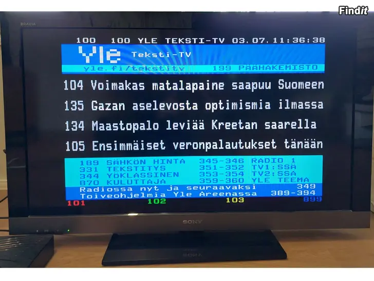 Säljes SONY 40 HD TV + HD THUNDER digibox