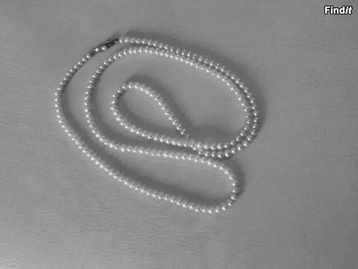 Myydään Helminauha 80,5 cm Hopealukko 925 Vintage