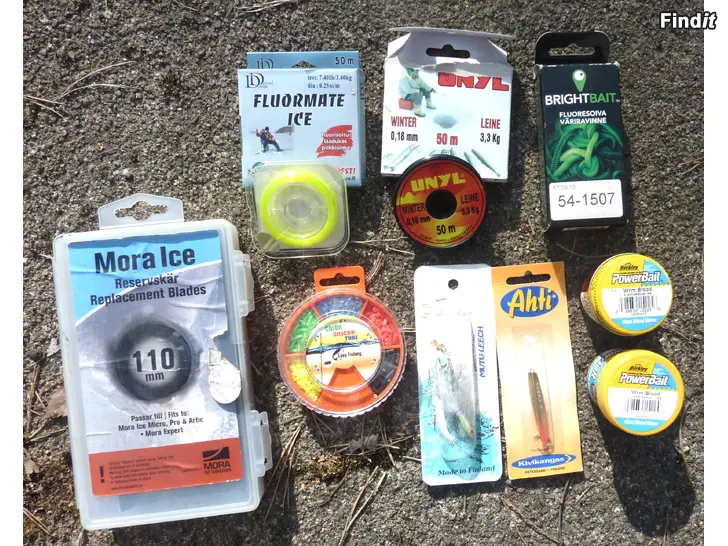 Säljes Kalastustarvikkeita