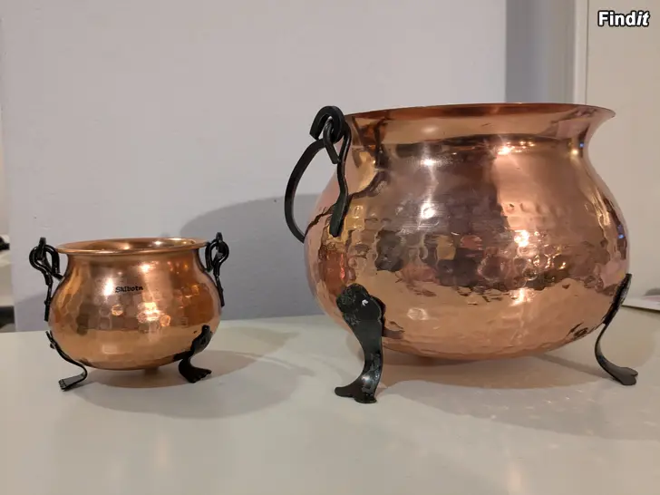 Myydään Kopparkittlar. Kuparipatoja
