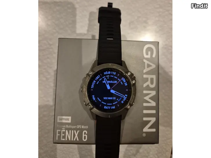 Säljes Garmin Fenix 6 Sapphire Titanium