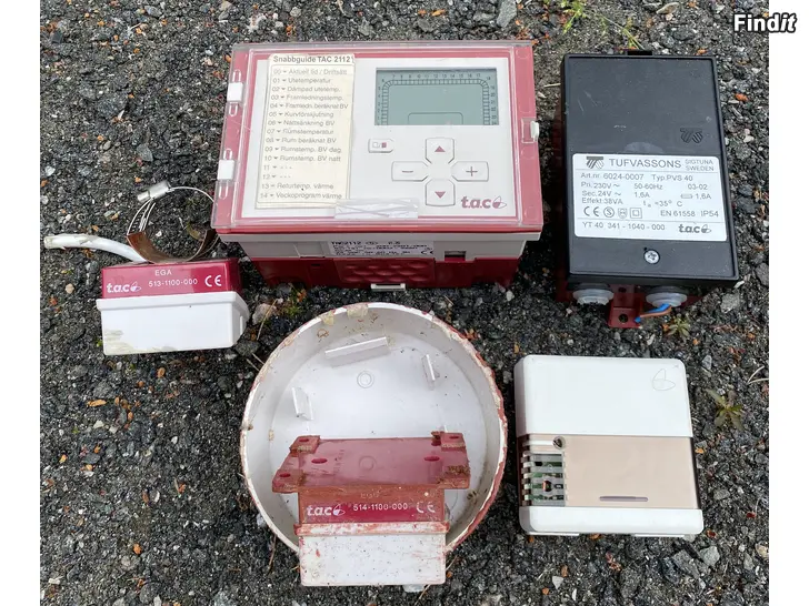 Säljes Värmeregulator TAC 2112 med sensorer