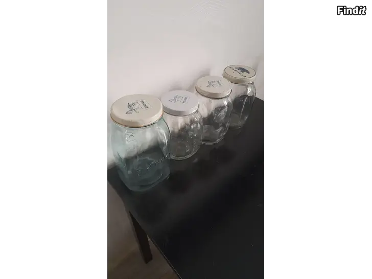 Myydään Vanhoja lasipurkkeja