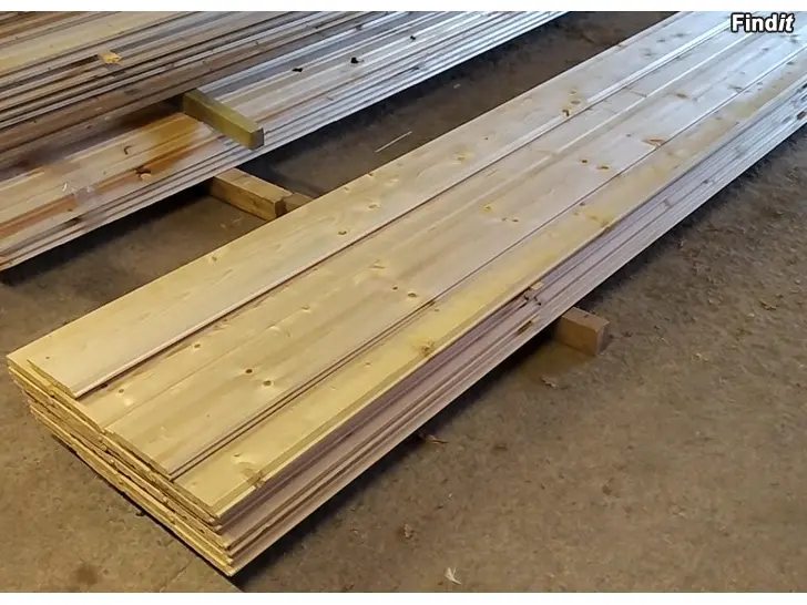 Säljes ERÄ Hirsipaneeli 23x170 talouslaatu 135m/21,6m²  melko oksaista/oksanreikäistä