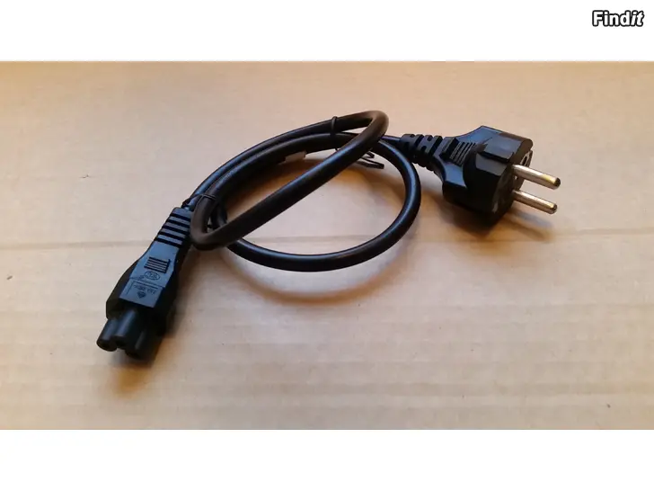 Myydään Kojeliitosjohto Schuko - C5  80cm musta 2e
