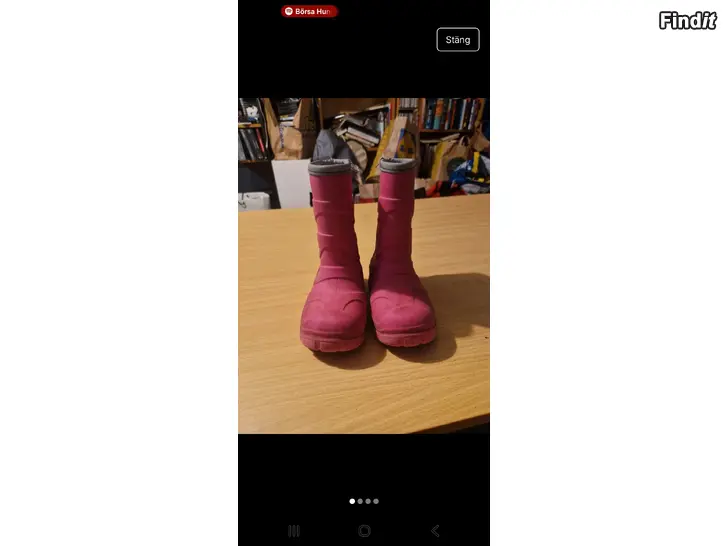 Säljes Gummistövlar st 23