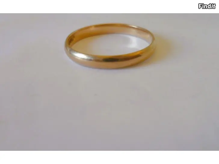 Säljes 14K Kultasormus 2,4g Kultakeskus koko 20 kaivertamaton