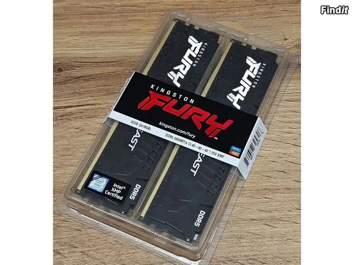 Säljes Kingston FURY Beast DDR5 5600 MHz CL40 32 Gt