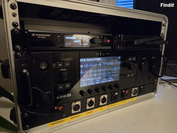 Säljes Line6 Helix Rack + Control + Sennheiser wireless