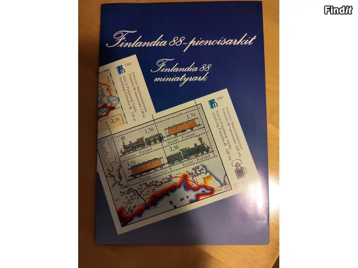 Säljes Finlandia 1988 pienoisarkit kansio
