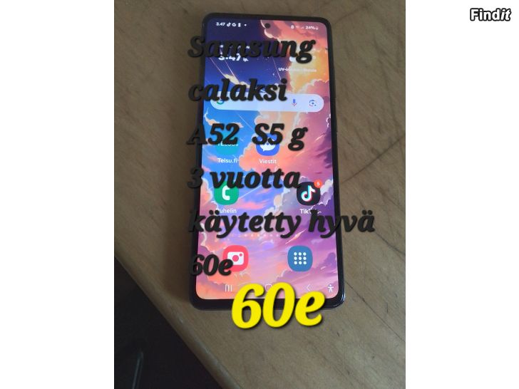 Säljes Samsung A52 s 5g puhelin