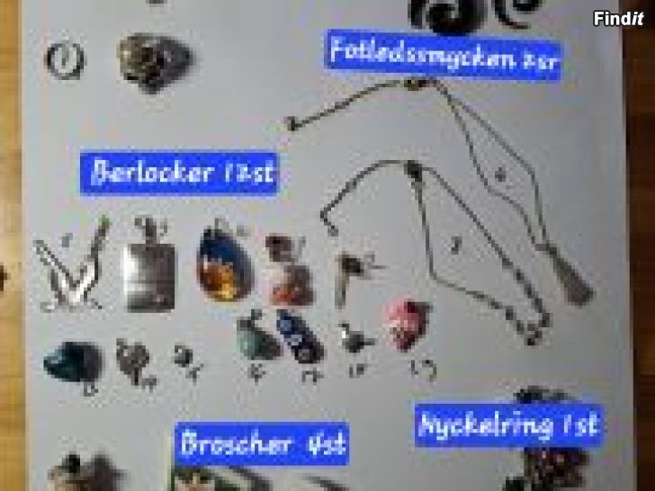 Säljes Smycken 90 olika smycken. Västervik Vasa