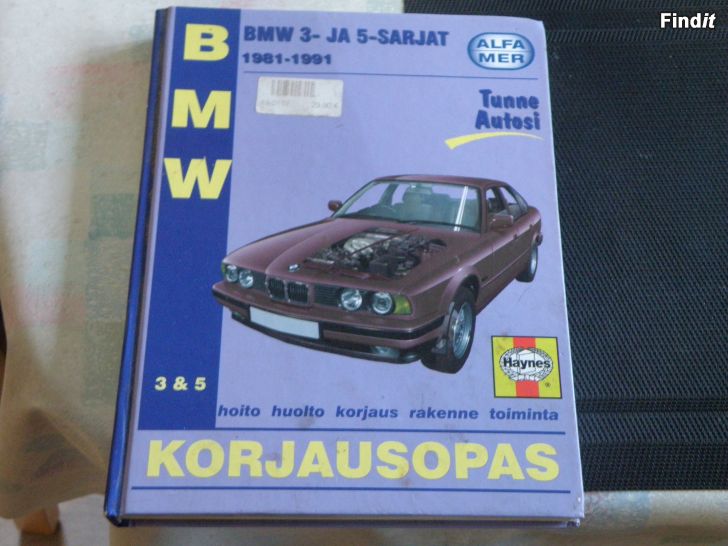 Säljes Reparationshandbok BMW serie 3 o 5, 1981 - 1991