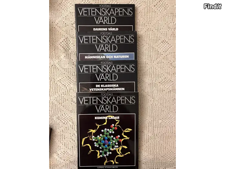 Bortges 15 inbundna böcker Vetenskapens värld