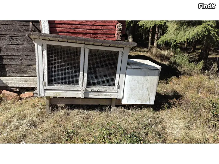 Säljes Kaninbur med isolerad lya även för vinter användning