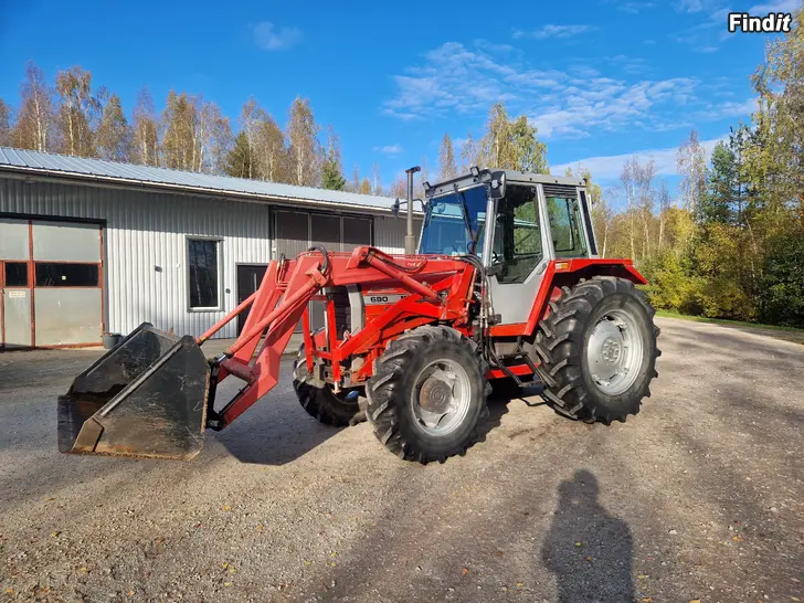Säljes Massey Ferguson 690 med frontlastare