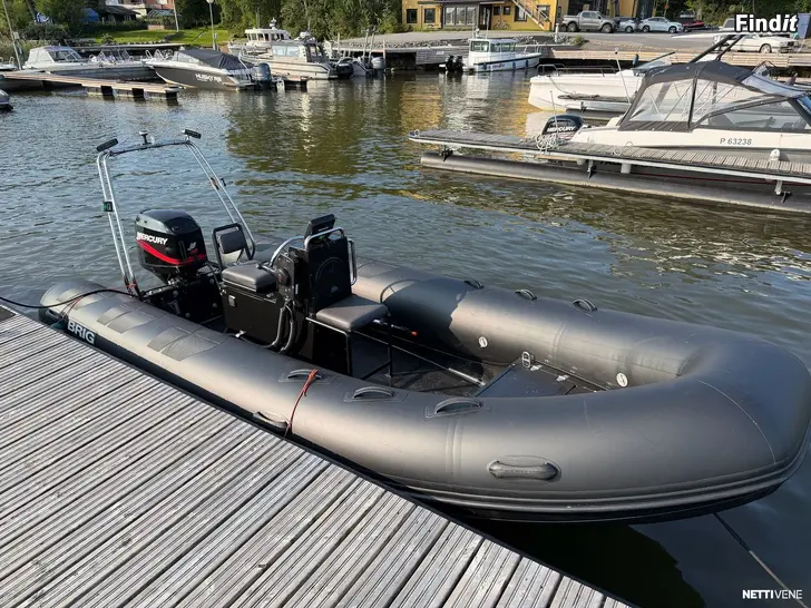Myydään Brig Falcon 500 + Mercury 50