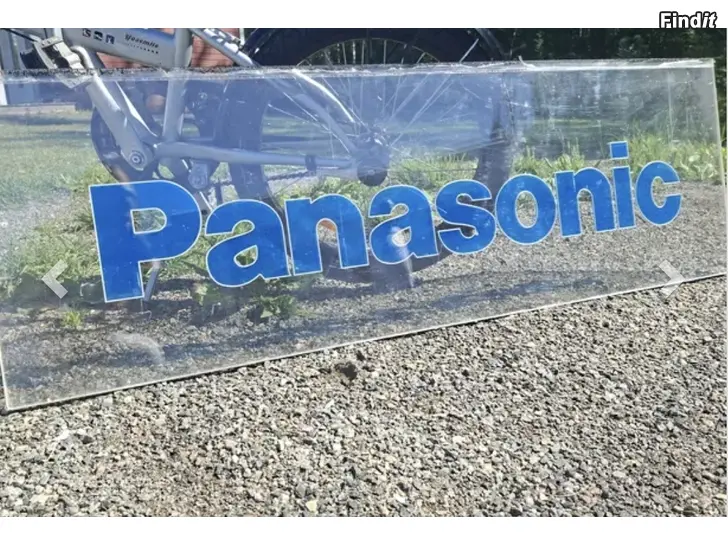 Myydään Panasonic mainos kyltti