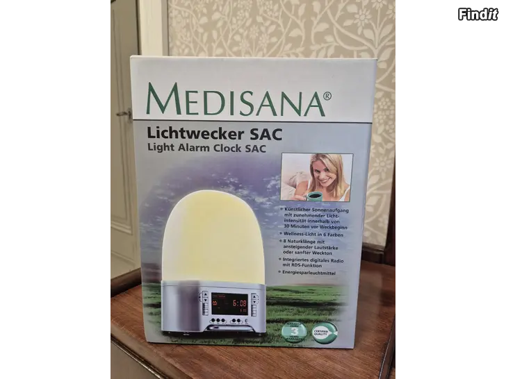 Säljes Ljusväckare medisana med radio