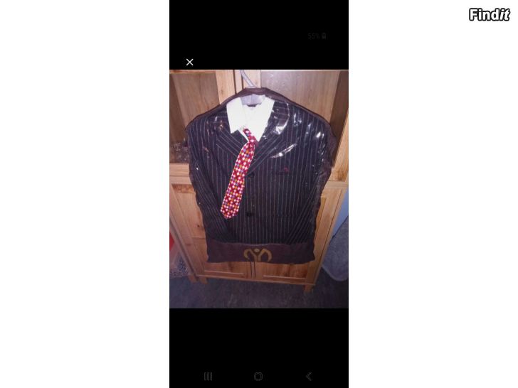 Säljes Kavaj slips väst byxa skjorta st 8