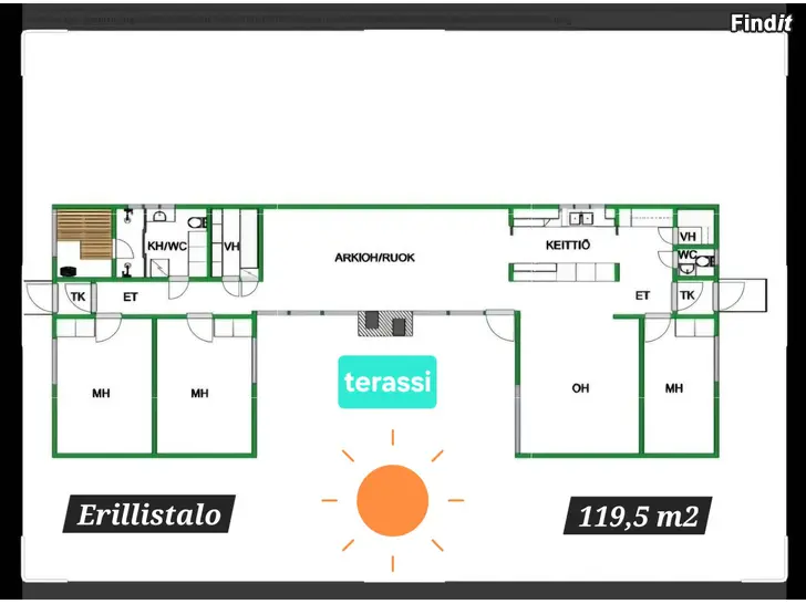 Säljes Fristående hus i husbolag i Jakobstad