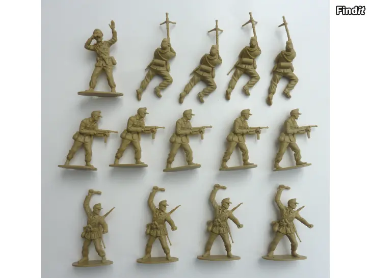 Myydään Airfix Afrika Korps muovisotilaita 1970-luvulta