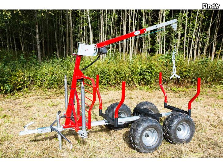Säljes ATV Skogsvagn med lyftbom