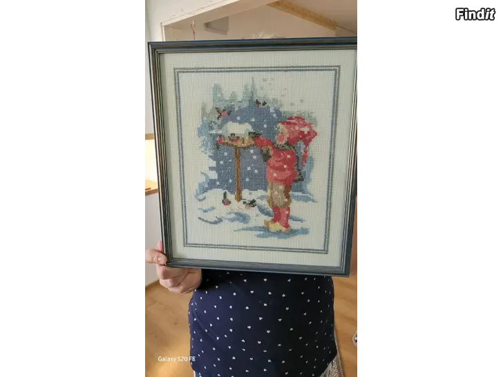 Säljes Korsstygnstavla