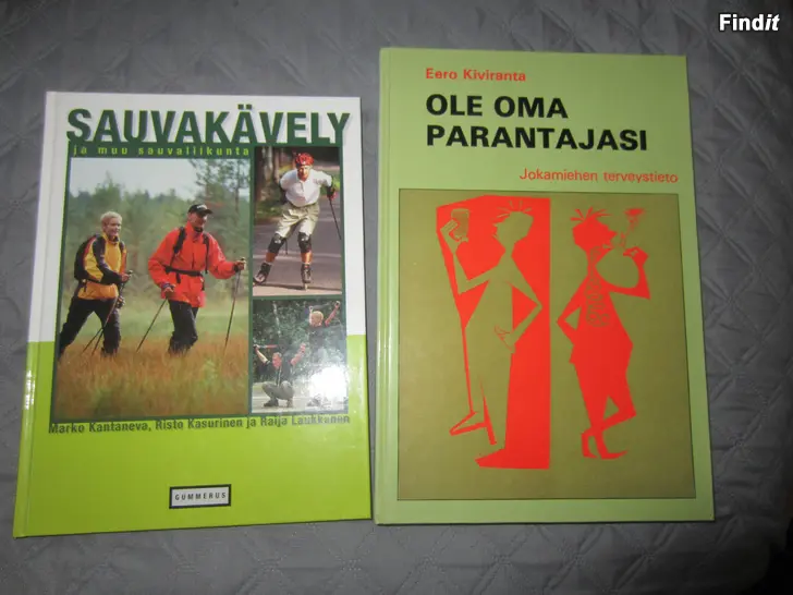 Myydään Ole oma parantajasi,sauväkävely kirjat yhdessä myyntiin