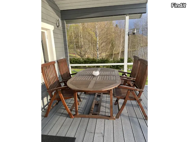 Myydään Asko classic garden kovapuinen puutarhakalusto