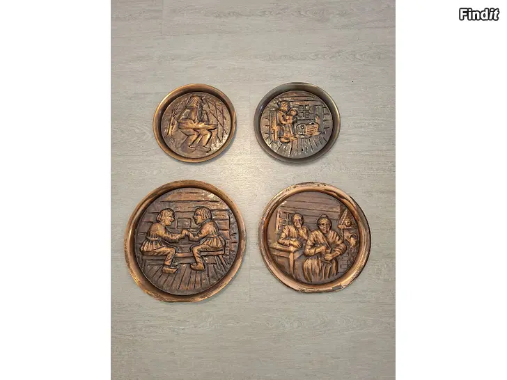 Myydään Perinteiset kuparipakotuslautaset