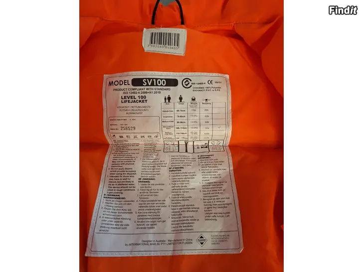 Säljes Flytväst 40-60kg