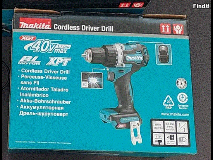 Myydään Uusi Makita XGT 40V akkuporakone runko