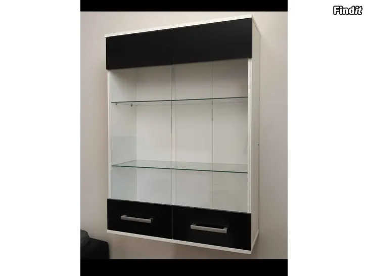 Säljes Snyggt vägghängt vitrinskåp